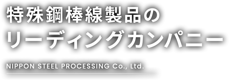特殊鋼棒線製品のリーディングカンパニー NIPPON STEEL PROCESSING Co., Ltd.